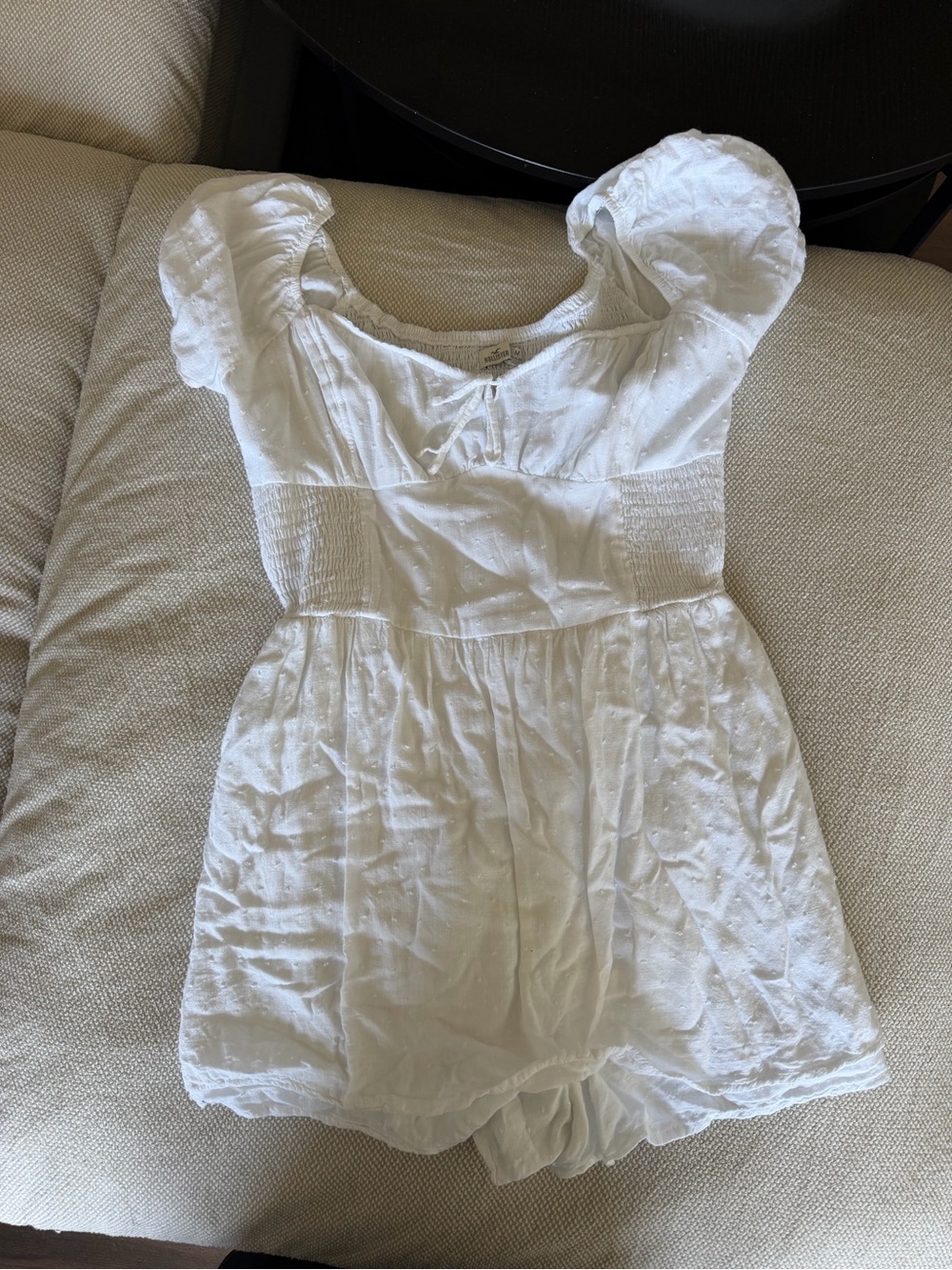 Hollister puff sleeve romper